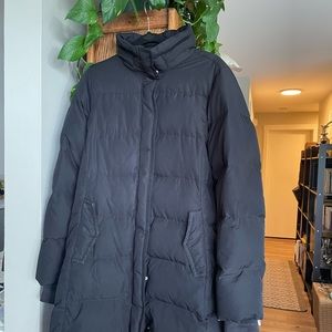 J.Crew Women’s Black Longline Puffer Coat